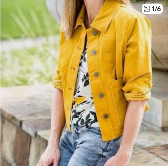 CAbi Golden Yellow Utility Jacket - Picture 10 of 10